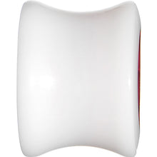 Load image into Gallery viewer, 1/2 White Acrylic Pink Metallic Rose Flower Plug
