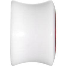 Load image into Gallery viewer, 9/16 White Acrylic Red Metallic Rose Flower Plug
