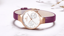 Load image into Gallery viewer, Elegant Women's Analog Quartz Watch With Leather Belt Waterproof Wristwatch Excellent Design Perfect Gift
