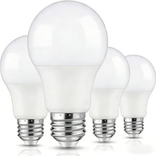 Load image into Gallery viewer, 4-Pack A19 LED Light Bulbs, 60W Equivalent, Soft White or Cool Daylight, E26 Base, Non-Dimmable
