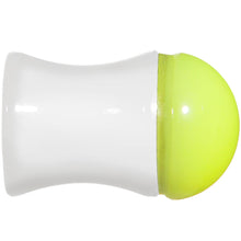 Load image into Gallery viewer, 0G White Neon Yellow Acrylic Saddle Plug
