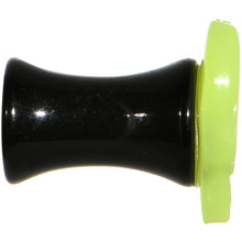 Load image into Gallery viewer, 4G Acrylic Neon Yellow Skull Saddle Plug
