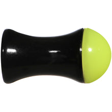 Load image into Gallery viewer, 4G Black Neon Yellow Acrylic Saddle Plug
