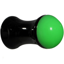 Load image into Gallery viewer, 4G Black Neon Green Acrylic Saddle Plug
