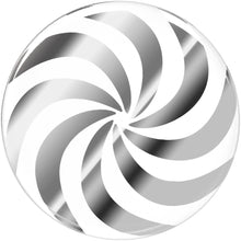 Load image into Gallery viewer, 24mm Clear Acrylic Pinwheel Saddle Plug
