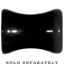 Load image into Gallery viewer, 2G Acrylic Black Button Saddle Plug
