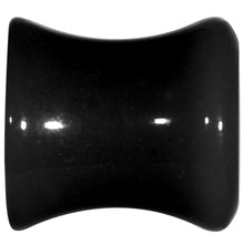 Load image into Gallery viewer, 0G Acrylic Black Button Saddle Plug
