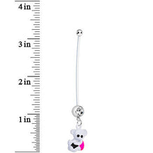 Load image into Gallery viewer, Baby Pink Girl Bear Pregnancy Belly Ring
