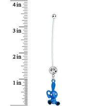 Load image into Gallery viewer, Blue Boy Lil Bunny Baby Pregnancy Belly Ring
