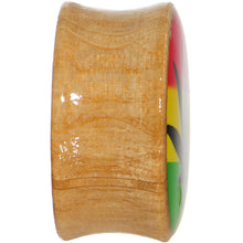 Load image into Gallery viewer, 18mm Organic Sandalwood Rasta Pot Leaf Saddle Plug
