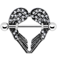 Load image into Gallery viewer, Crystalline Gem Angel Wings Nipple Shield Set
