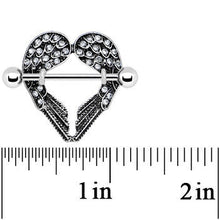 Load image into Gallery viewer, Crystalline Gem Angel Wings Nipple Shield Set
