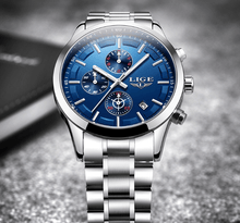Load image into Gallery viewer, Men's Waterproof  Watch With Chronometers And Date Display Unique Design Perfect Gift
