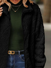 Load image into Gallery viewer, Women's Fuzzy Zip-Up Jacket with Pockets – Soft &amp; Cozy Long Sleeve Outerwear
