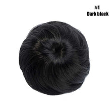Load image into Gallery viewer, 45g Hair Bun Women Chignon Synthetic Hair Extension Donut Chignon Roller Hairpieces Fake Hair Bun Drawstring Ponytail Clip in Hair Extension For Volumized Hair Buns For Girls
