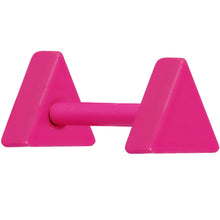 Load image into Gallery viewer, Pink Neon Enamel Geometry Triangle Cartilage Earring
