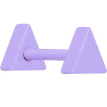 Load image into Gallery viewer, Light Purple Enamel Geometry Triangle Cartilage Earring
