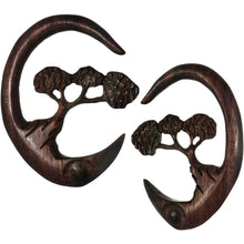 Load image into Gallery viewer, 4G Organic Sono Wood Bonsai Tree Hanger Plug Set
