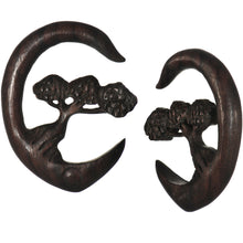 Load image into Gallery viewer, 0G Organic Sono Wood Bonsai Tree Hanger Plug Set
