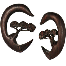 Load image into Gallery viewer, 7/16 Organic Sono Wood Bonsai Tree Hanger Plug Set
