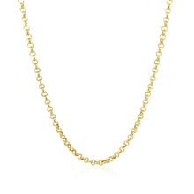 Load image into Gallery viewer, 2.3mm 14k Yellow Gold Rolo Chain
