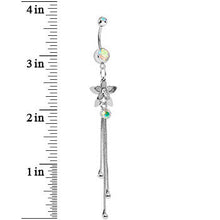 Load image into Gallery viewer, Aurora Gem Delightful Flowers Dangle Belly Ring
