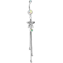Load image into Gallery viewer, Aurora Gem Delightful Flowers Dangle Belly Ring
