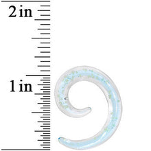 Load image into Gallery viewer, 4G Aqua Sky Glow in the Dark Glass Spiral Taper Set
