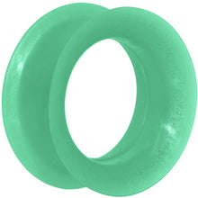 Load image into Gallery viewer, 1 inch  Green Pearlescent Silicone Hollow Tunnel
