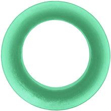 Load image into Gallery viewer, 3/4  Green Pearlescent Silicone Hollow Tunnel
