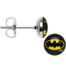 Load image into Gallery viewer, Licensed Classic Batman Logo Stud Earrings
