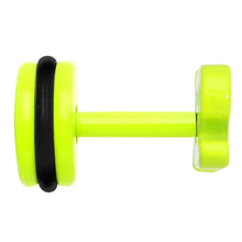 Load image into Gallery viewer, Light Green Neon Enamel Sex Cheater Plug
