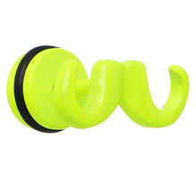 Load image into Gallery viewer, Light Green Neon Enamel Old Fashioned Mustache Cheater Plug
