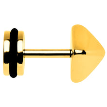 Load image into Gallery viewer, Gold Plated Pyramid Cheater Plug
