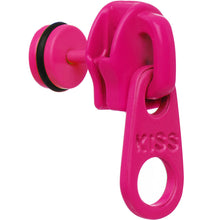 Load image into Gallery viewer, Pink Neon Enamel Kiss Zipper Cheater Plug
