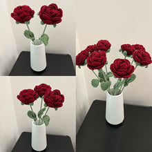 Load image into Gallery viewer, 1pc Artificial Flower, Living Room Decoration, Table Rose, Single Bouquet, Wedding Fake Flower, Dried Flower Ornament, High-End Floral Arrangement Decor
