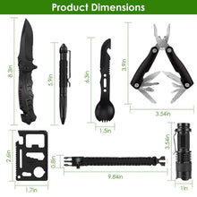 Load image into Gallery viewer, 47-Pieces: Emergency Survival Kit EDC Gear Equipment Tool with Pouch
