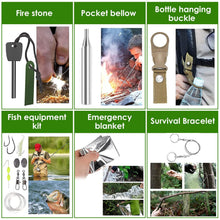 Load image into Gallery viewer, 47-Pieces: Emergency Survival Kit EDC Gear Equipment Tool with Pouch
