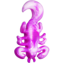 Load image into Gallery viewer, 00G Pink White Acrylic Scorpion Hanger Plug
