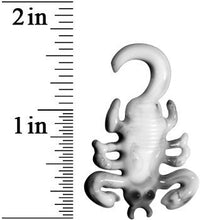 Load image into Gallery viewer, 4G Black White Acrylic Scorpion Hanger Plug
