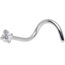 Load image into Gallery viewer, 20G Clear Brilliance Cubic Zirconia Nose Screw
