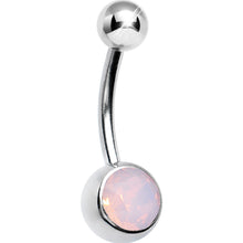 Load image into Gallery viewer, Pink Mystical Opal Belly Ring
