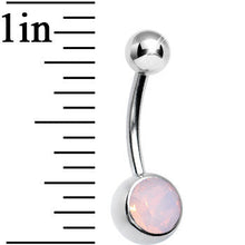 Load image into Gallery viewer, Pink Mystical Opal Belly Ring
