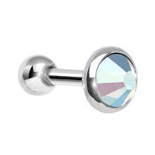 Load image into Gallery viewer, 5mm Aurora Gem Tragus Cartilage Barbell Earring

