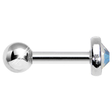 Load image into Gallery viewer, 4mm Aurora Gem Tragus Cartilage Barbell Earring
