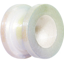 Load image into Gallery viewer, 1/2 Iridescent Pearl White Acrylic Screw Fit Tunnel Plug
