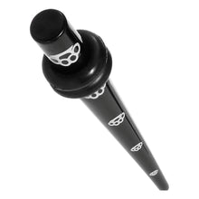 Load image into Gallery viewer, 6G White Brass Knuckles Back Acrylic Taper Ear Plug
