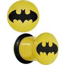 Load image into Gallery viewer, 0G Officially Licensed Batman Yellow Single Flare Plug Set
