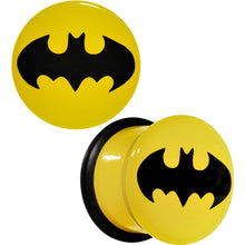Load image into Gallery viewer, 1/2 Officially Licensed Batman Yellow Single Flare Plug Set
