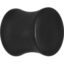 Load image into Gallery viewer, 00G Matte Black Steel Saddle Plug
